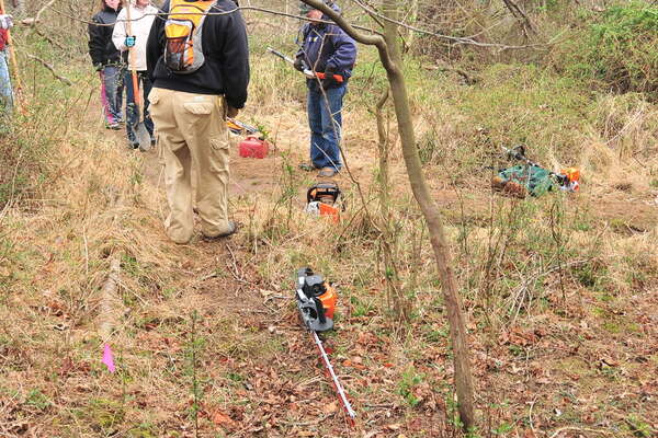 Looking back towards where the new trail starts