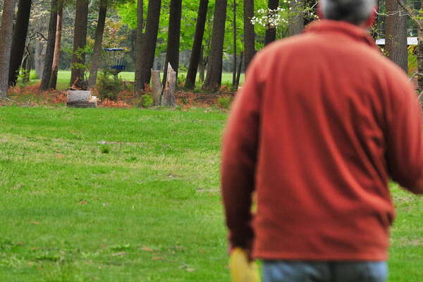 Up the hill, into the woods Hole 4