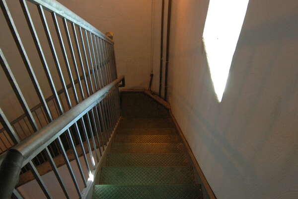 Lots of stairs to go down on this hot day