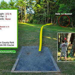 Photo Walk-through: 18 Hole Disc Golf at Ocean County Park (2014) - 08/17/2014