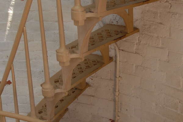 Heading up the lighthouse stairs (2)