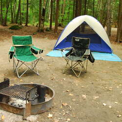 Camping in the DAR State Forest Campground (MA) - 07/09/2013
