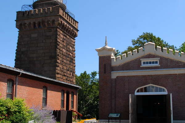The right lighthouse, and an outbuilding with more exhibits