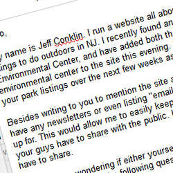 Getting to know you, and your favorite park