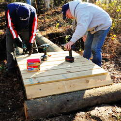 Bridge Replacement with JORBA in Mercer County Park - 2015 - 11/21/2015